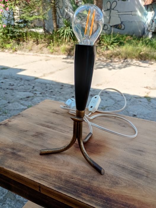 Piękna lampka stołowa art deco oraz kinkiet