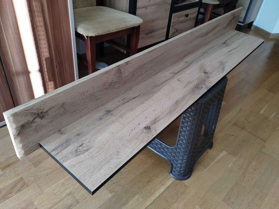 Półka  do salonu ścienna Loft Dąb wotan