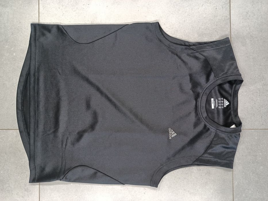 Męska koszulka bez rękawków roz. M Adidas Clima Lite sportowa tank top na siłownię czarna termoaktywna