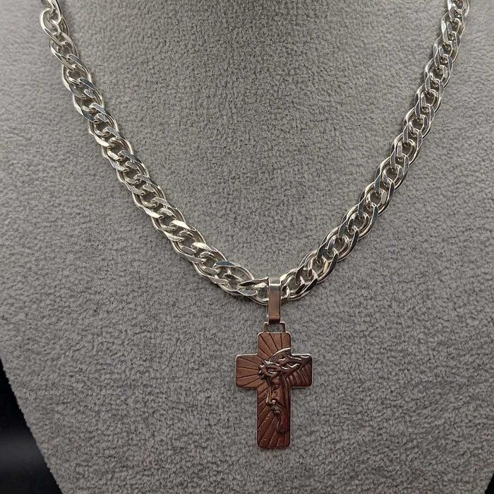 Srebrny łańcuszek 55,60g SPOKO LOMBARD BEŁCHATÓW skup srebra