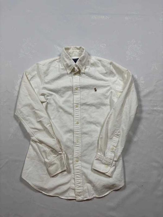 Koszula Polo Ralph Lauren biała męska elegancka rozmiar S