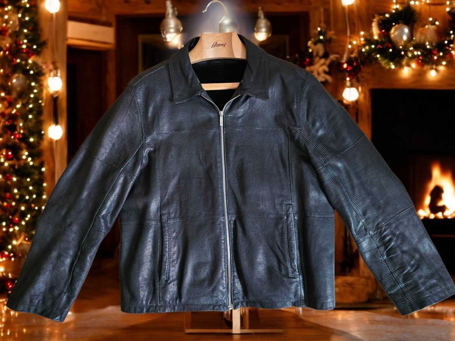 Brioni эксклюзив куртка из кожи варана