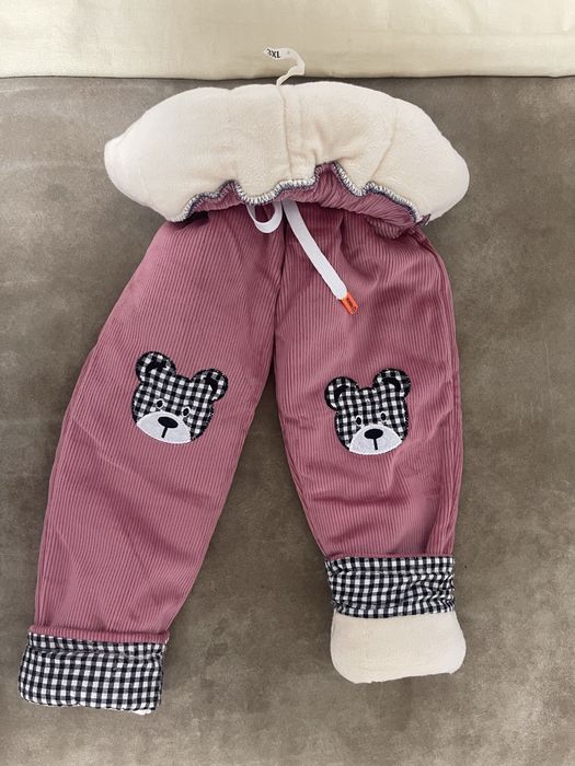 Теплющі вельветові штани для дівчинки