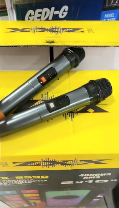 Акустика ZXX  RSM 100Вт +2 микрофона и TWS, блютуз колонка Портативна.