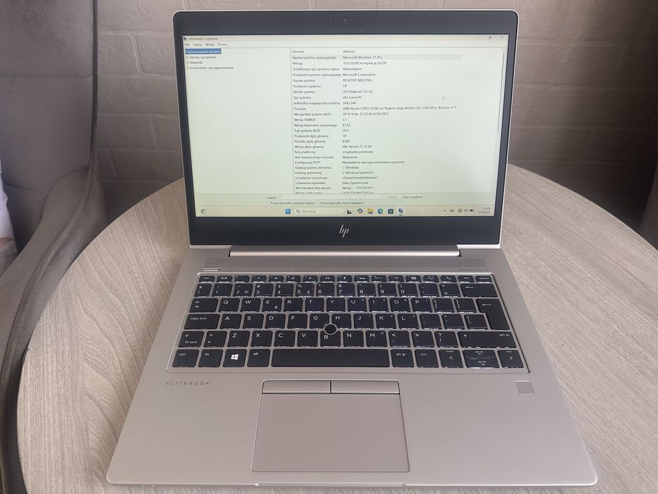 Laptop Hp ElitBook 735 G6;biznesowy;SSD-256Gb; Ram- 16Gb; Karta SIM