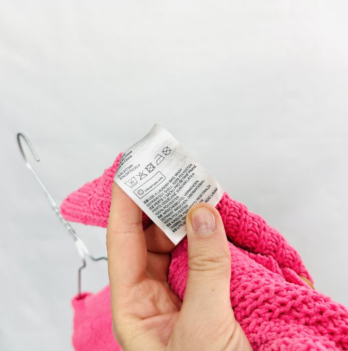 Sweter Różowy Kardigan Prążek XS