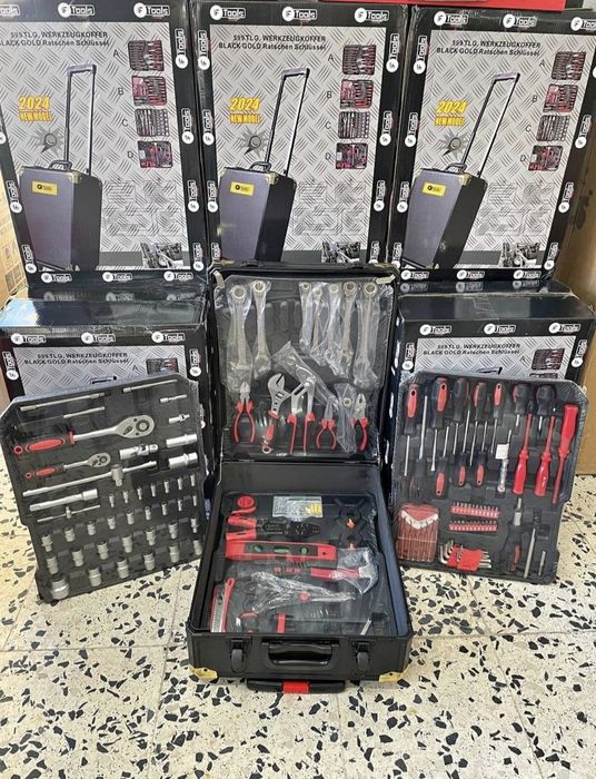 Mala de ferramentas trolley de 599pcs