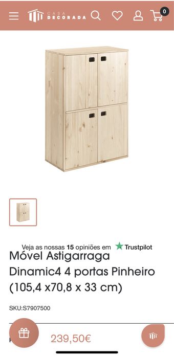 Móvel em pinho personalizado