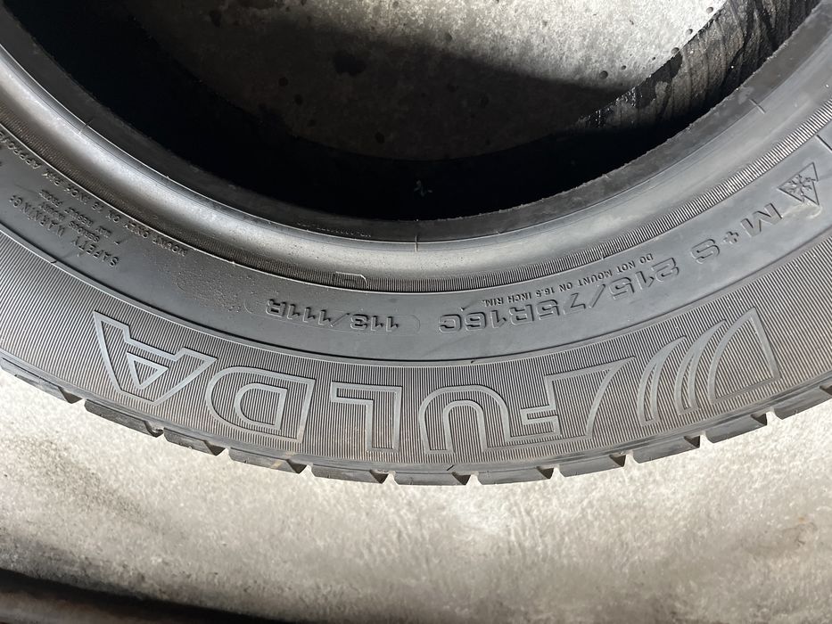 215/75/16C Fulda Conveo Trac 2 super stan 7,5mm 2019r 1szt zimowa