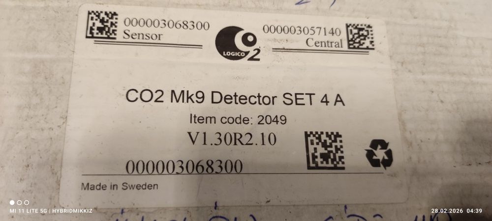 monitor dwutlenku węgla (CO2) LOGICO2 MK90.