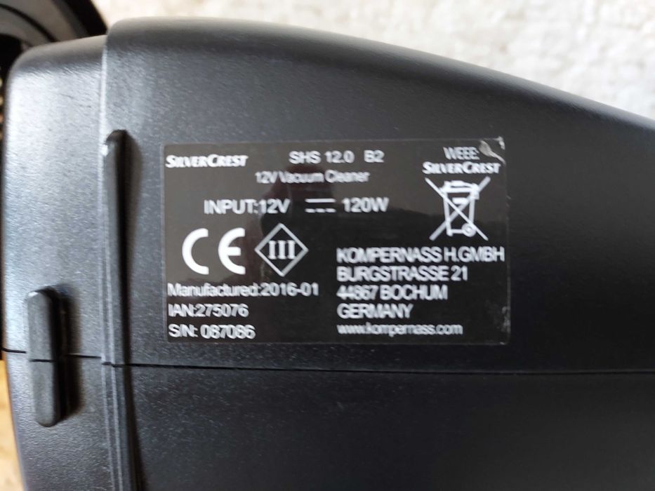 Aspirador para automóvel (12 volts)