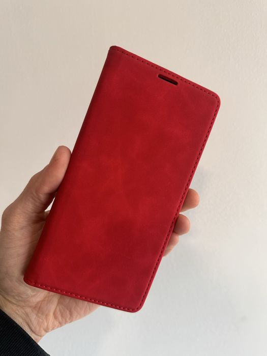 Etui z klapką zamykane czerwone do XIAOMI REDMI NOTE 15 PRO PLUS