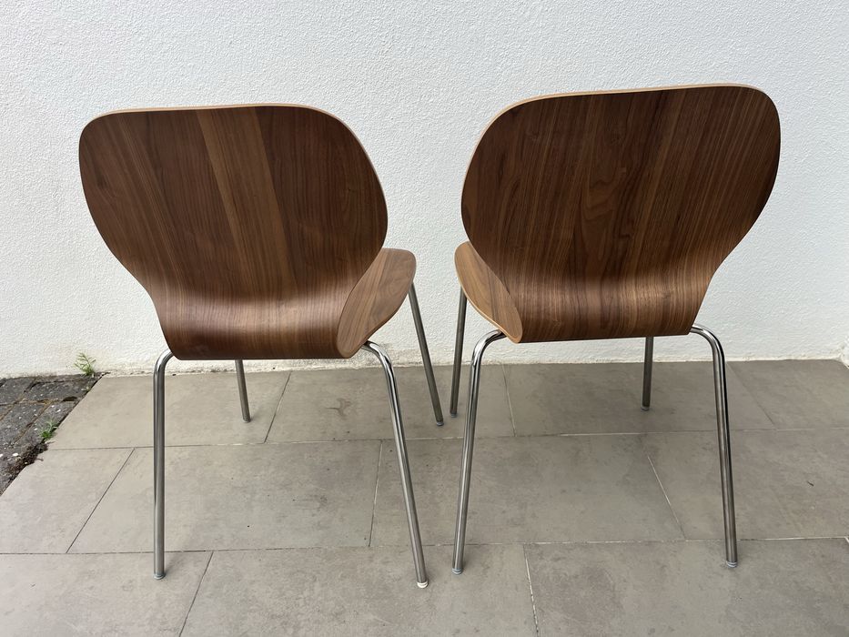 Cadeiras Cromadas Nogueira Ikea