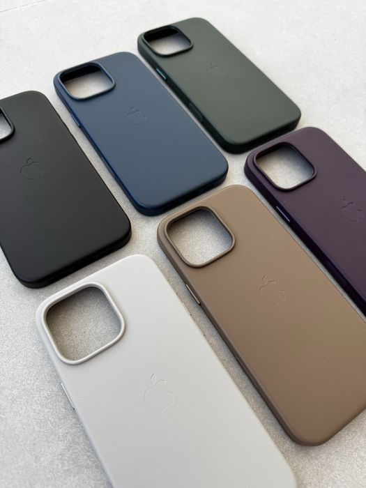 Шкіряний чохол для iPhone 16-16 Pro Max Leather Case MagSafe