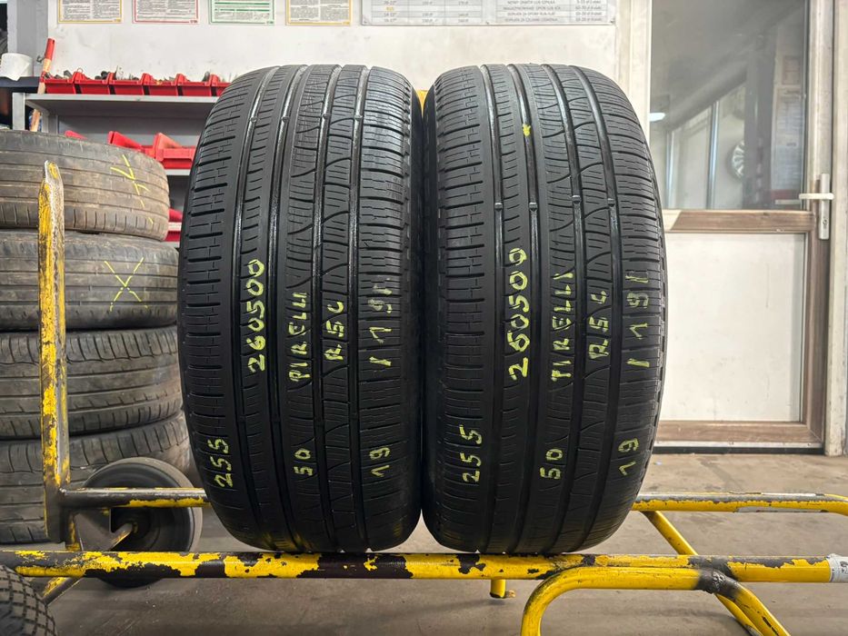 2X OPONY CAŁOROCZNE 255/50R19 107H Pirelli Scorpion Verde All Season XL * BMW RUN FLAT RSC RFT Rant Ochronny 6.6MM 2019R SPRAWDZONE CAŁE! #260500