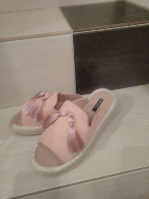 Klapki 37 różowe
