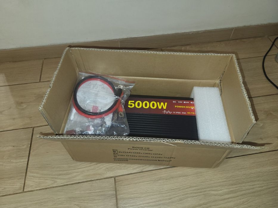 Інвертор Easun 5000W, 12V -220V, чиста синусоїда, інвектор