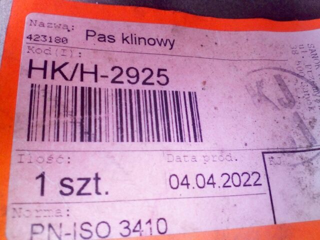 Pas klinowy MF mf905921m1