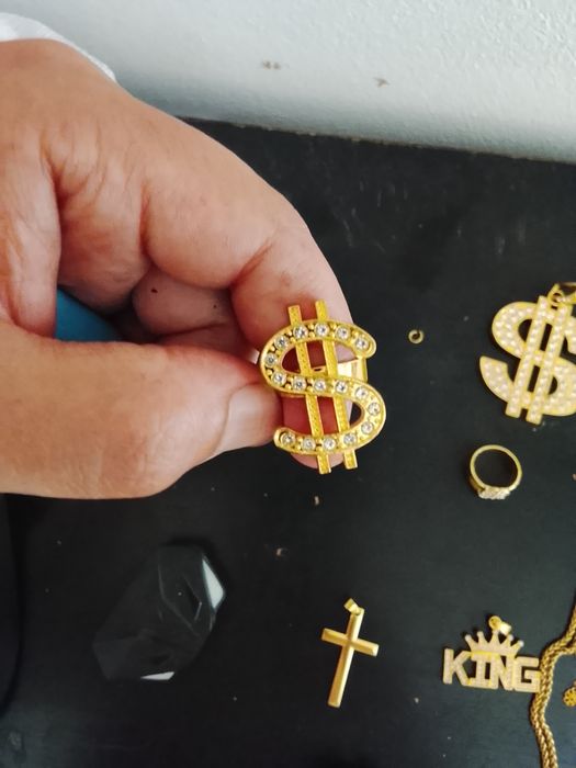 Anel de ouro banho