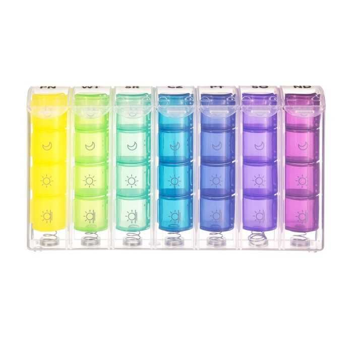 Tygodniowa kasetka na leki VITAMMY PILLA SLIDE 7x4