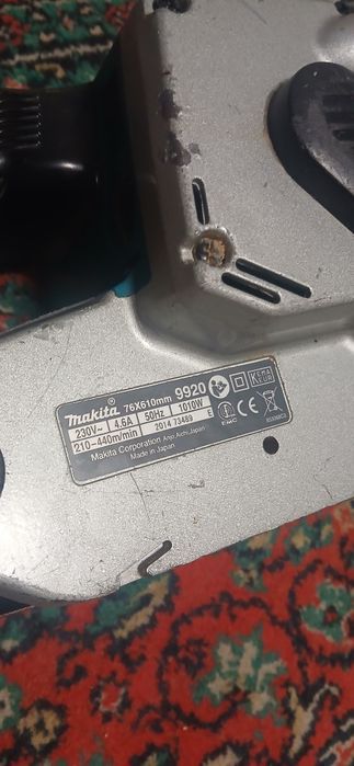 Професійна стрічкова шліфмашина Makita 9920 (Оригінал, Японія)
