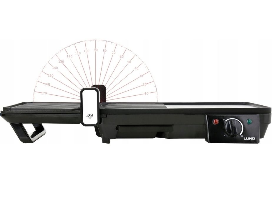 Duży elektryczny rozkładany grill domowy grillowanie cały rok