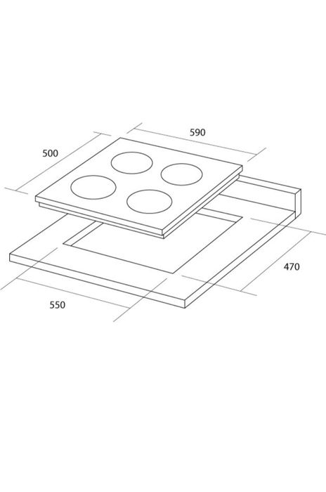 Варильна поверхня газова Pyramida PFG 646 WHITE
