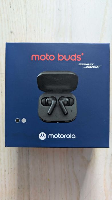 Słuchawki bezprzewodowe Motorola Moto Buds Plus+ (Sound by Bose) – NOWE, Fabryczna plomba!