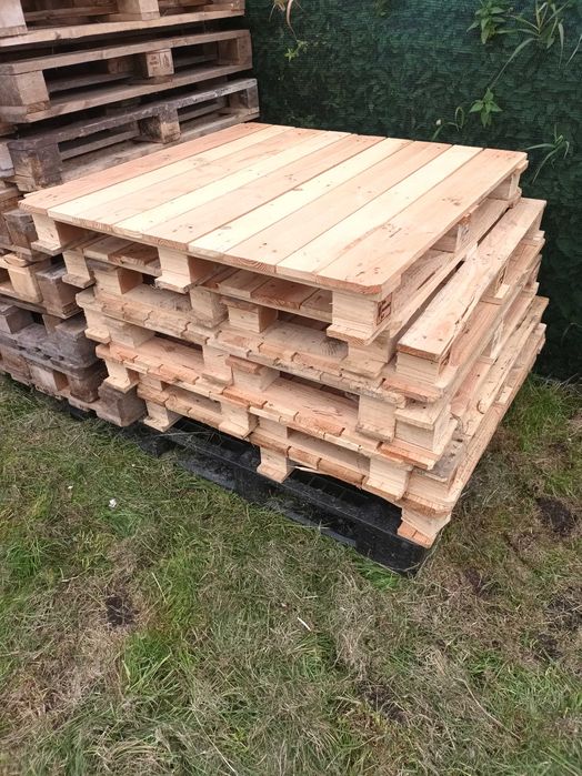palety drewniane solidne 110x110 cm pełne
