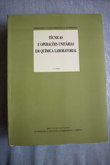 Técnicas e Operações Unitárias em Química Laboratorial, Prof. Pombeiro