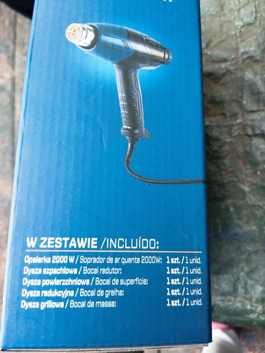 Opalarka + 4 dysze elektronarzędzia 2000W