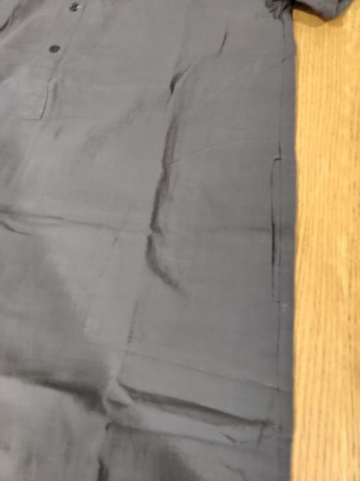 Vestido bata azul marinho