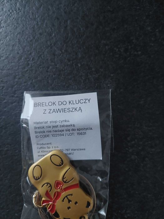 Lindt brelok miś
