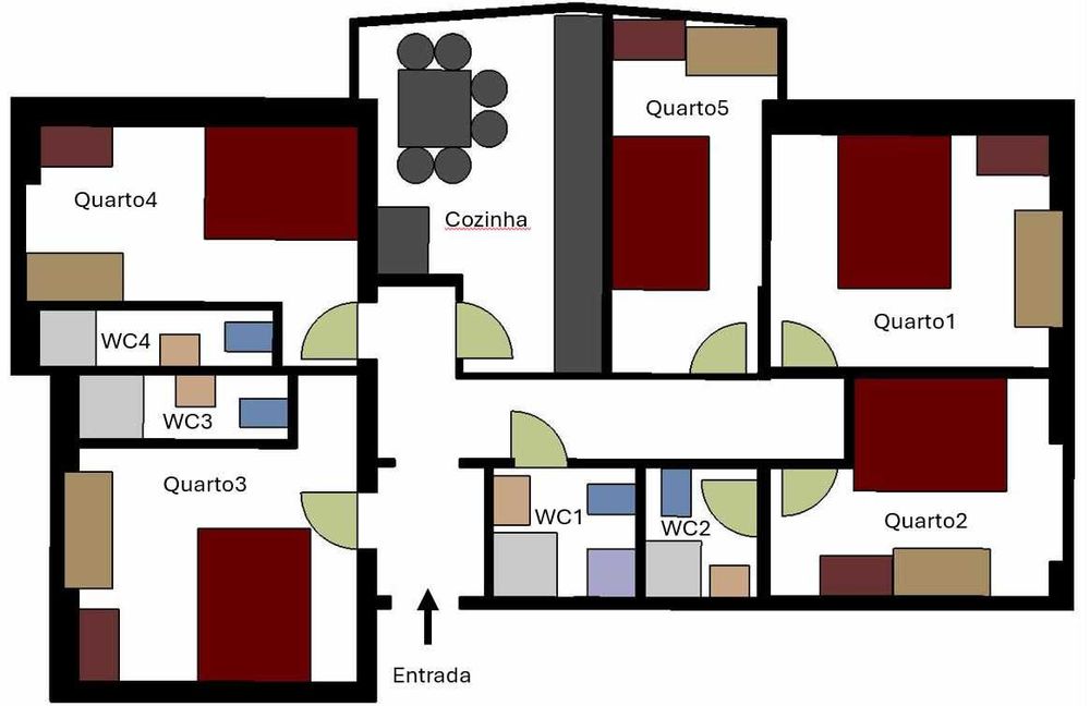 Quartos e Suites Para Arrendar