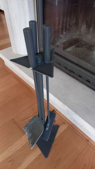 Kit de 3 utensílios para lareira