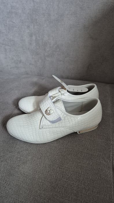 Clibee buty komunijne białe baleriny 31