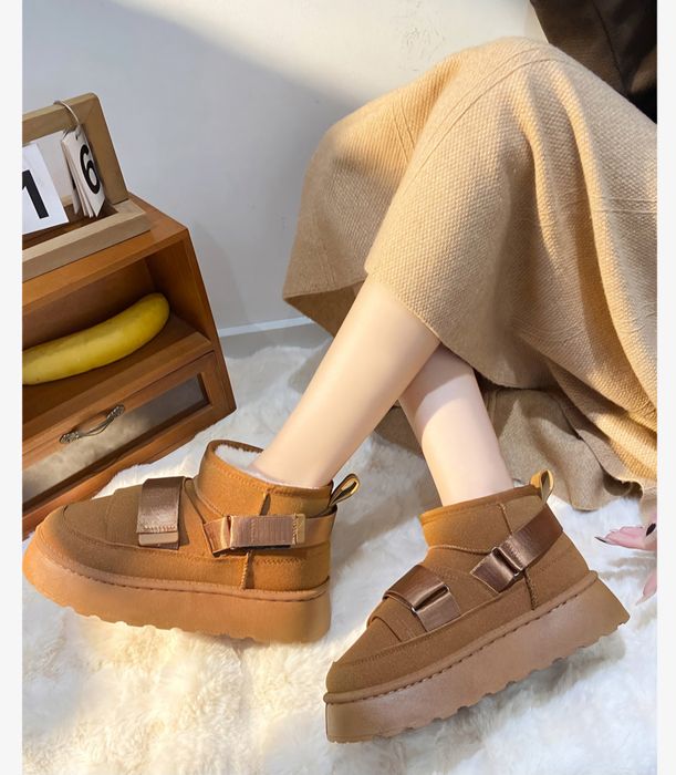 РОЗПРОДАЖ Уггі жіночі зима коричневі низькі екозамш 36