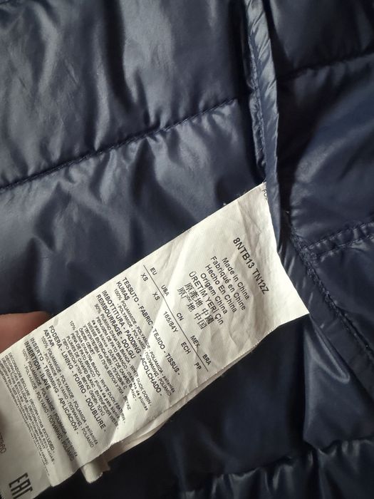 Oryginalna kurtka Emporio Armani EA7 XS granat