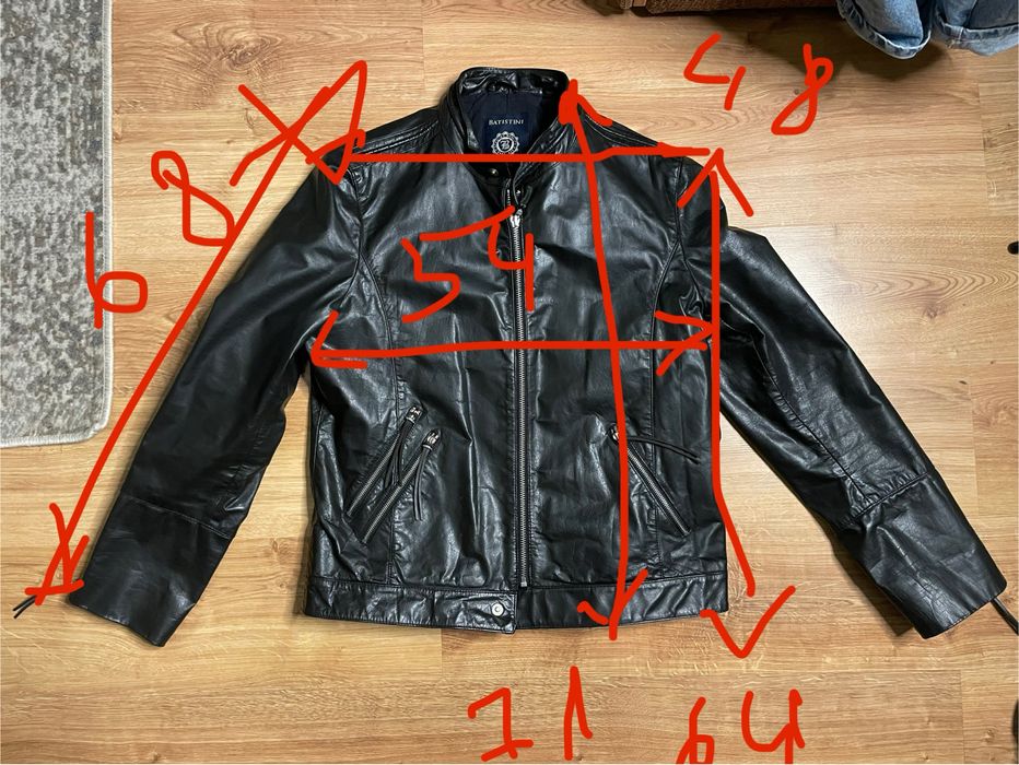 Куртка Batistini косуха шкіряна байкерська Італія
