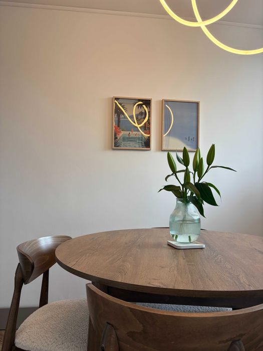 ZESTAW Stół FI 100 + 4x krzesło drewniane