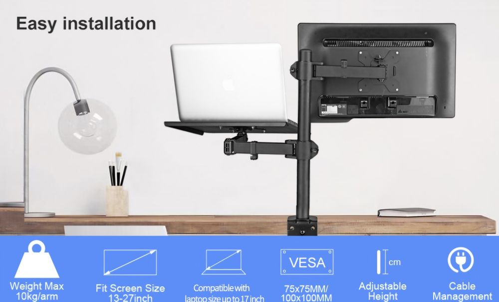 !! Uchwyt do Monitora 13-27" i laptopa do 17 " Super Jakość!!