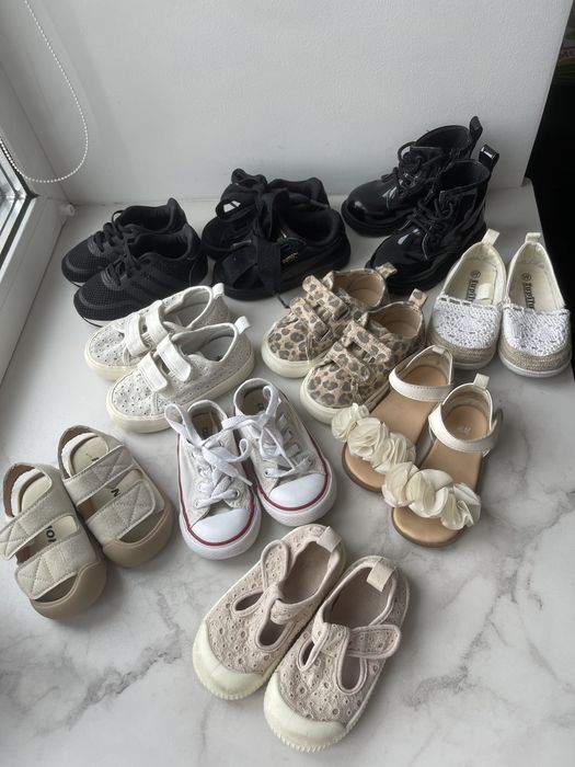 Взуття для дівчинки HM, zara, puma, converse