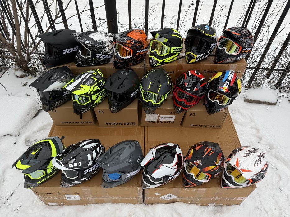 Кросовий мото шолом ендуро для мотокросу та квадроциклів