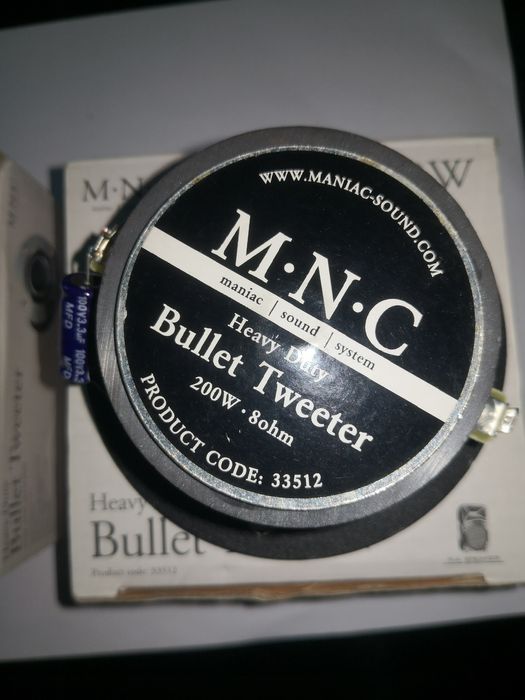 Par de M.N.C. Bullet Tweeter  - Reservado200 W 8 Ohm code 33512