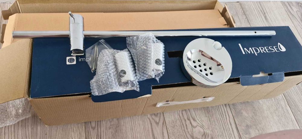 Стойка для душа Imprese (душевая штанга) 710 мм + мыльница (самовывоз)