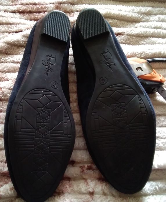 Туфли женские замшевые.цвет тёмно-синий.