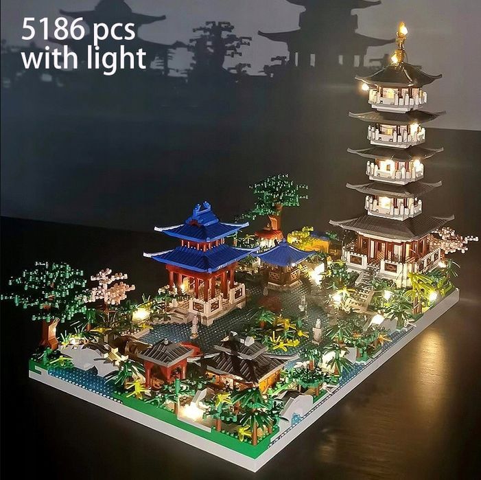Klocki Chińska Architektura Podświetlane - 5186 pcs