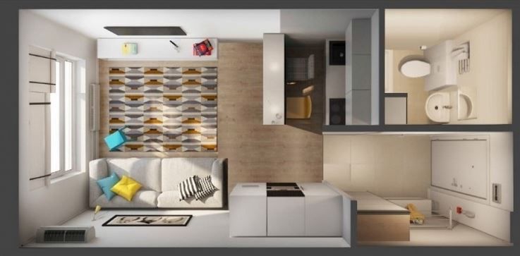 1-комнатная квартира по адресу (площадь 20 м²) - Atlanta.ua - фото 3