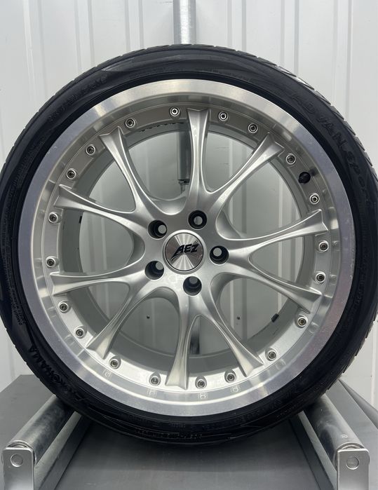 Alufelgi KOMPLET 19 cali 5x112 AEZ VW Golf Audi A3 A4 Skoda Seat Mb