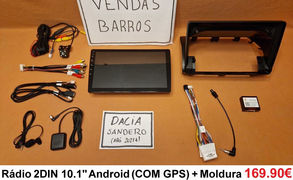Rádio 2DIN • DACIA Sandero / Duster (Após 2021+) • Android 4+64GB